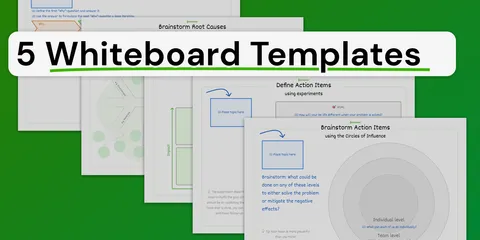 5 Whiteboard Templates zum Brainstormen von Maßnahmen in Retrospektiven