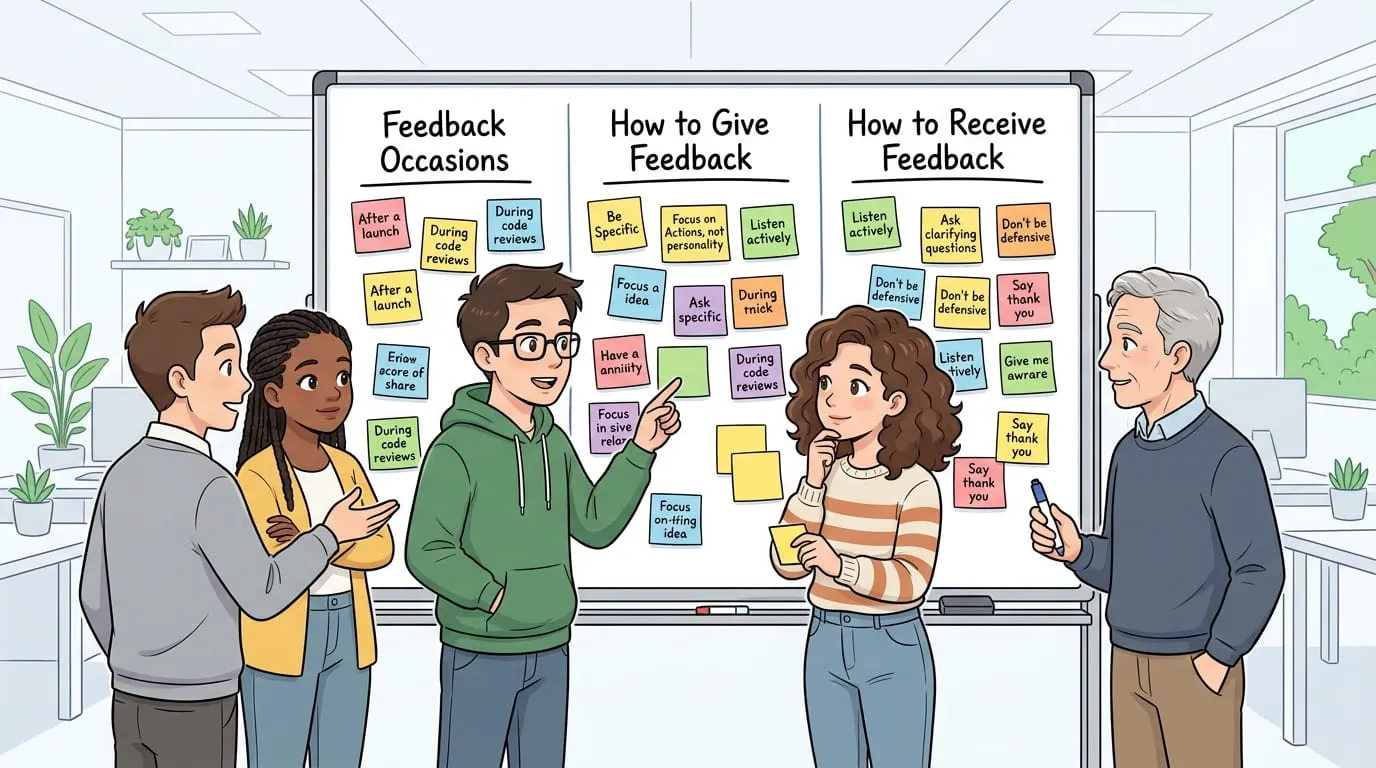 The feedback map as a team exercise for agile retrospectives