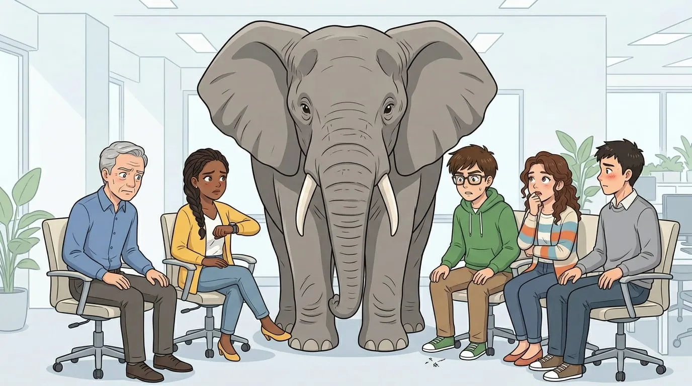 The elephant in the room as a team exercise for agile retrospectives