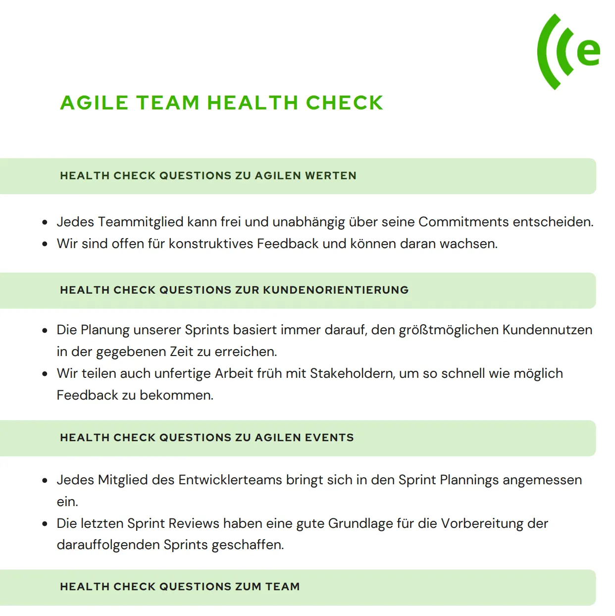 agile team health check template deutsch