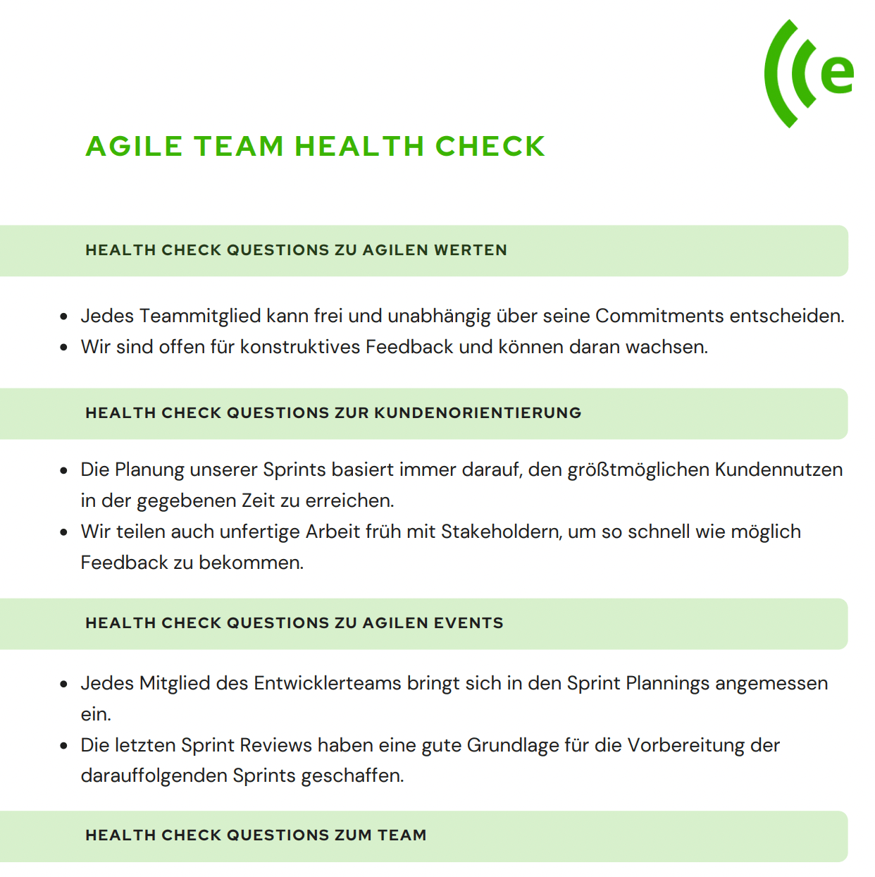 agile team health check template deutsch
