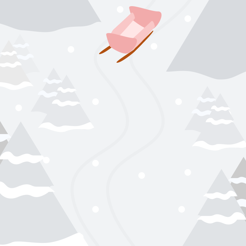 冬のアジャイル・スプリント 新年の振り返り 雪の滑り台