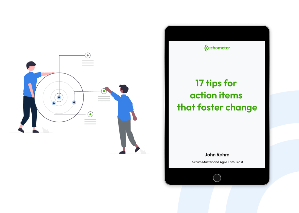 L'eBook Echometer pour les coachs Agile et les maîtres Scrum : 17 conseils pour les points d'action qui favorisent le changement
